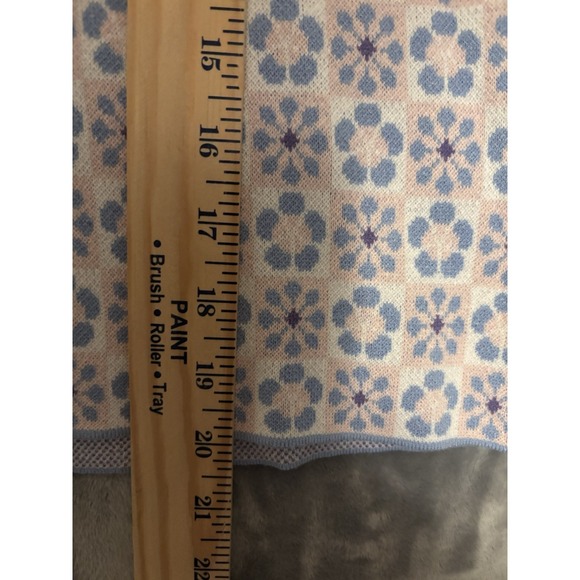 Zara Sweater Girls 13-14 Cardigan Collar Floral Print Easter Spring NWT - Picture 4 of 6